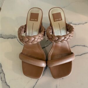 Dolce Vita Tan Braided Leather Sandals- like new!